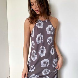 Babaton Lato Dress Floral, halter midi dress, Size XS/ M